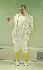 Malvolio in "yellow cross-gartered stockings"